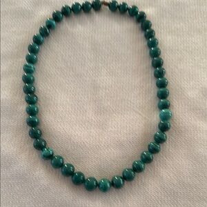 Elegant Genuine Malachite Beaded Necklace from Africa
